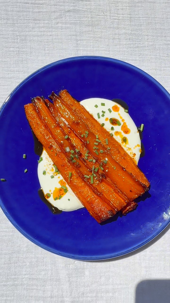 Carottes Rôties et Crème de Fêta