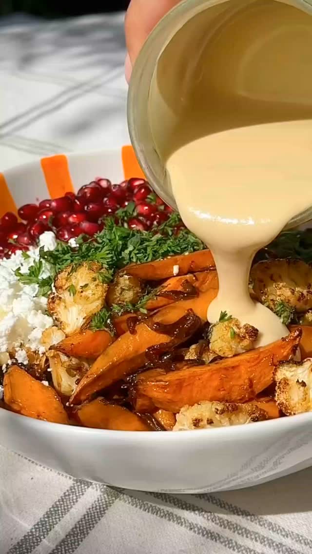 Salade de couscous perlé aux légumes rôtis