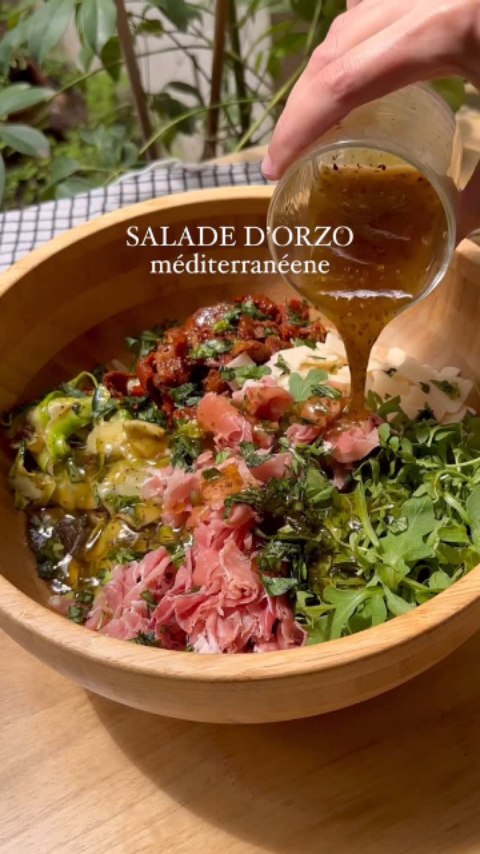 Salade d’orzo méditerranéenne