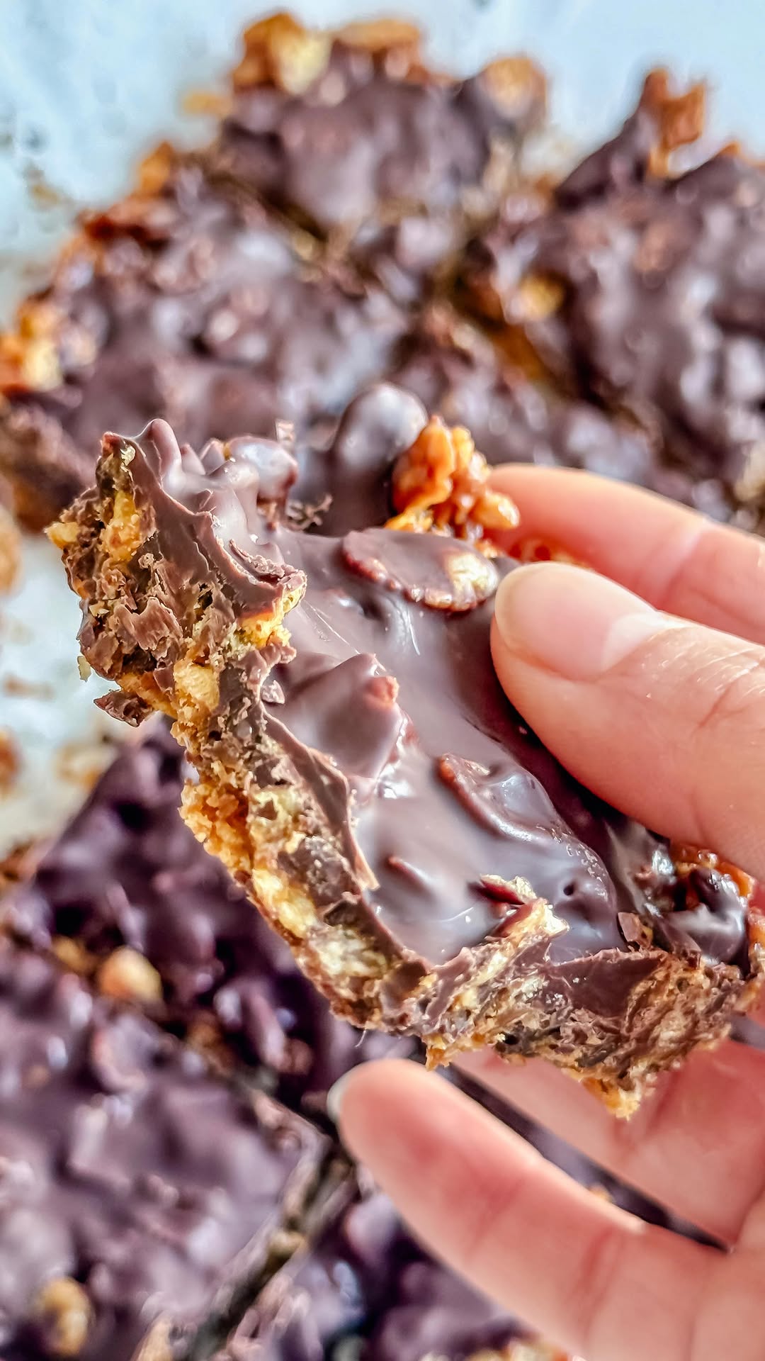 Crunchies au Beurre de Cacahuètes et Chocolat