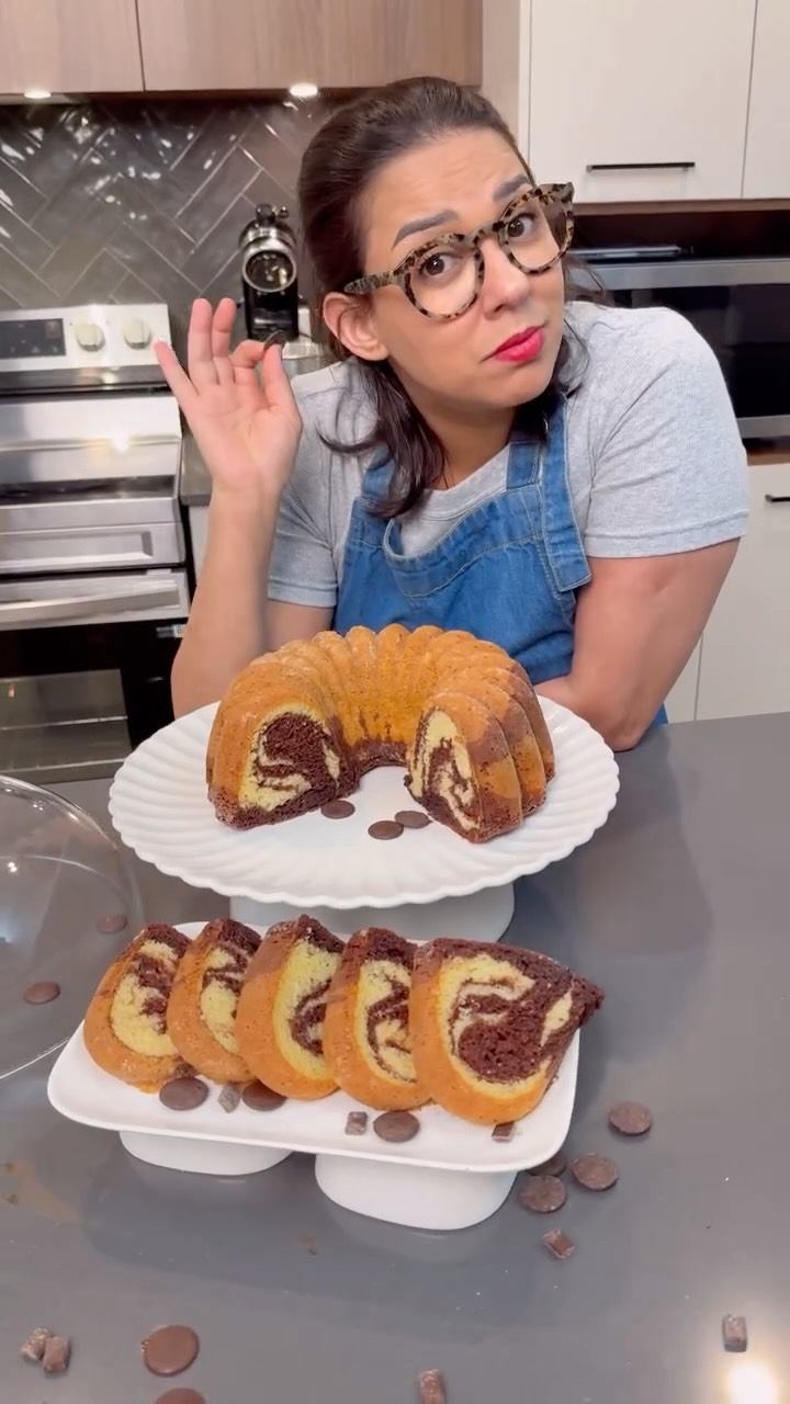 Gâteau marbré moelleux